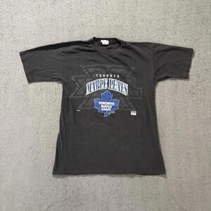 Vintage Toronto Maple Leafs NHL T-Shirt Black M Men’s